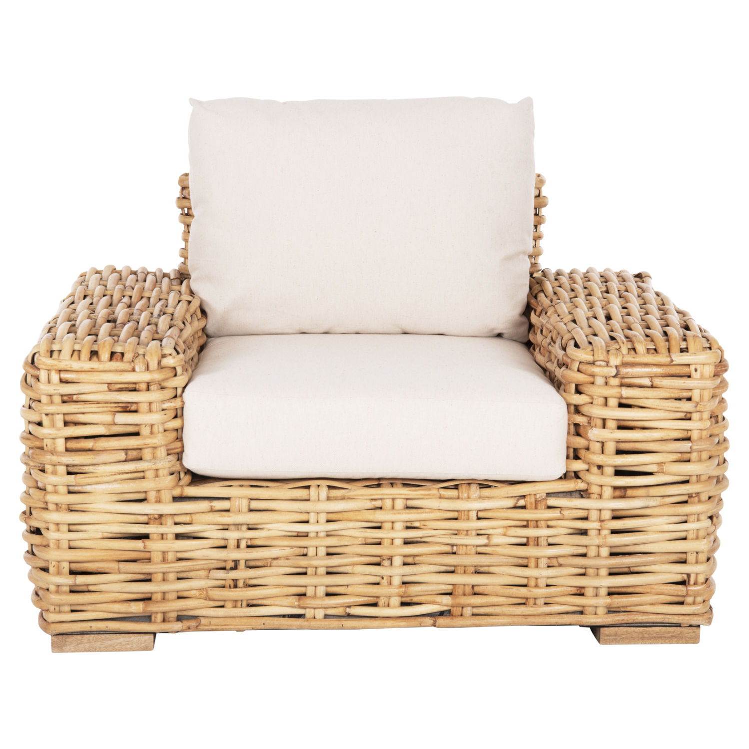 ΠΟΛΥΘΡΟΝΑ TROPEL ΞΥΛΟ MANGO-RATTAN ΦΥΣΙΚΟ-ΛΕΥΚΑ ΜΑΞΙΛΑΡΙΑ 110x88x70-85Υεκ. 3