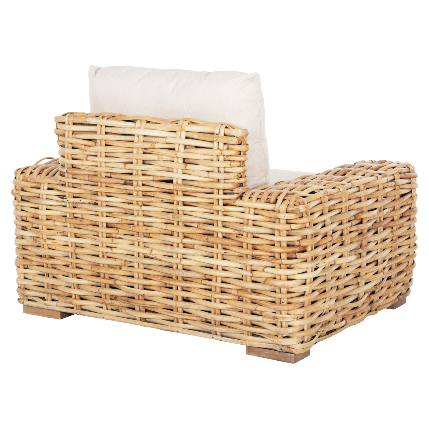 ΠΟΛΥΘΡΟΝΑ TROPEL ΞΥΛΟ MANGO-RATTAN ΦΥΣΙΚΟ-ΛΕΥΚΑ ΜΑΞΙΛΑΡΙΑ 110x88x70-85Υεκ. 5