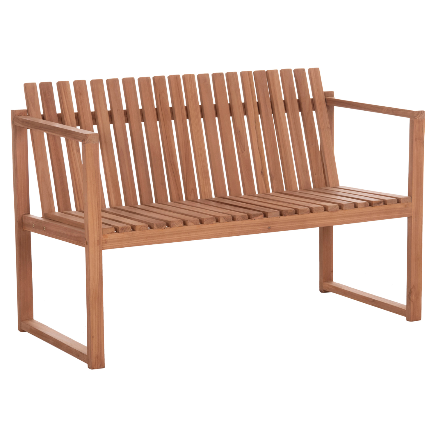 ΠΑΓΚΑΚΙ ΚΗΠΟΥ 2ΘΕΣΙΟ VED ΞΥΛΟ TEAK--ΦΥΣΙΚΟ ΧΡΩΜΑ 130x60x86Υεκ. 1