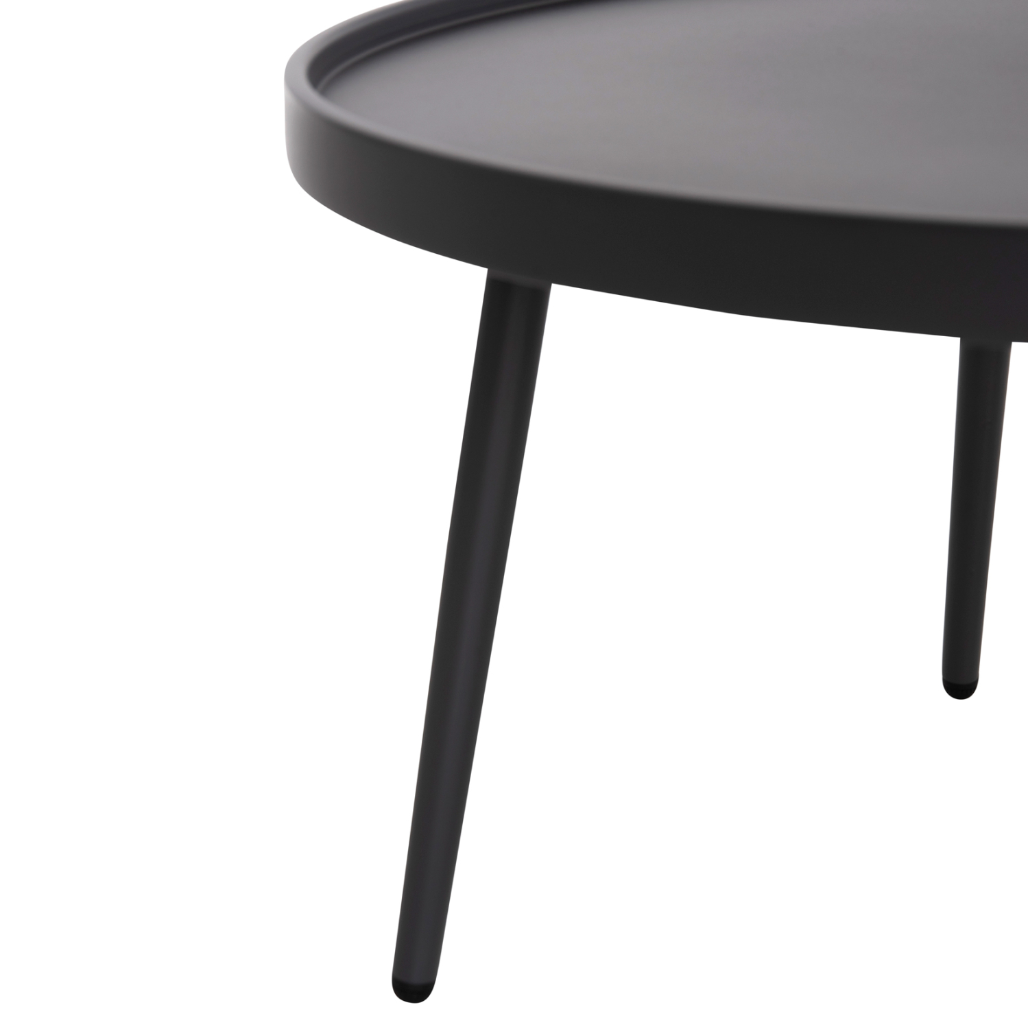 ΤΡΑΠΕΖΙ ΜΕΣΗΣ ΣΤΡΟΓΓΥΛΟ ΕΞ.ΧΩΡΟΥ TEROC ΑΛΟΥΜΙΝΙΟ ΓΚΡΙ Φ70x44Υεκ 10