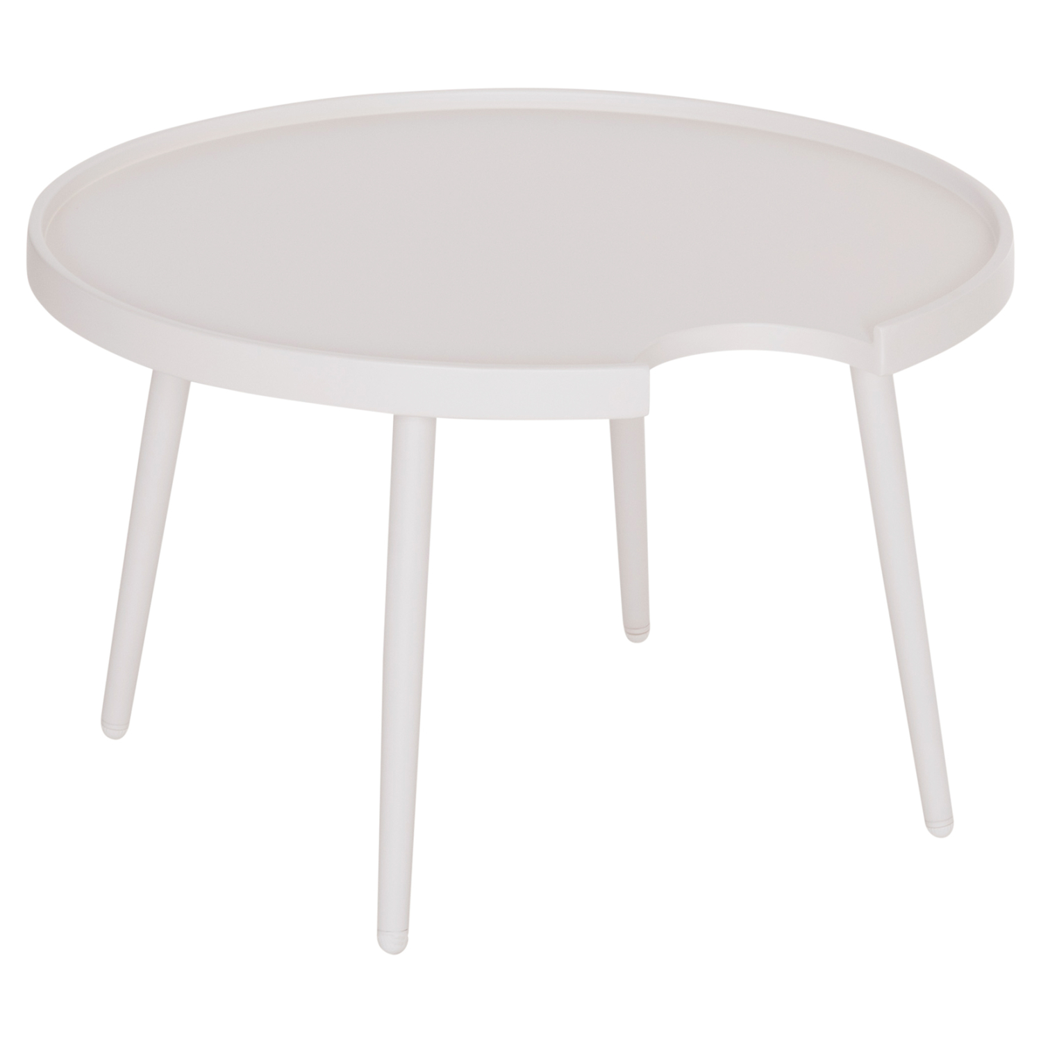 ΤΡΑΠΕΖΙ ΜΕΣΗΣ ΣΤΡΟΓΓΥΛΟ ΕΞ.ΧΩΡΟΥ TEROC ΑΛΟΥΜΙΝΙΟ ΛΕΥΚΟ Φ70x44Υεκ 1