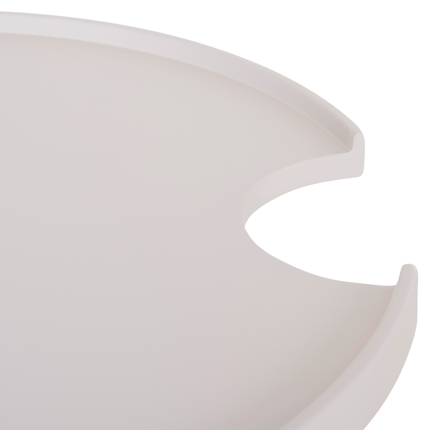 ΤΡΑΠΕΖΙ ΜΕΣΗΣ ΣΤΡΟΓΓΥΛΟ ΕΞ.ΧΩΡΟΥ TEROC ΑΛΟΥΜΙΝΙΟ ΛΕΥΚΟ Φ70x44Υεκ 8