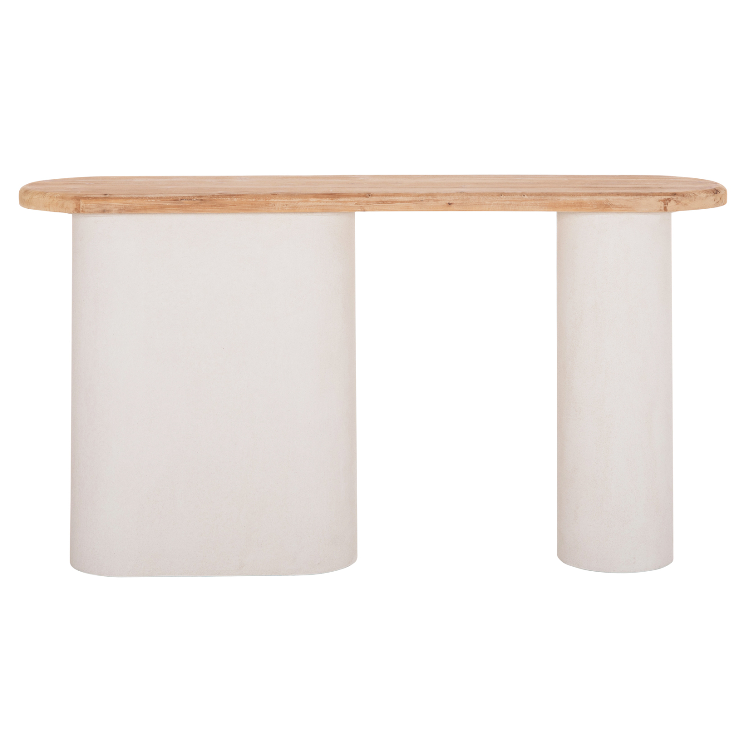 ΚΟΝΣΟΛΑ ΣΕΙΡΑ SANTORINI ΤΟΠ ΞΥΛΟ ΕΛΑΤΟΥ-ΒΑΣΗ ΥΠΟΛΕΥΚΟ MDF 150x35x82Υεκ. 3