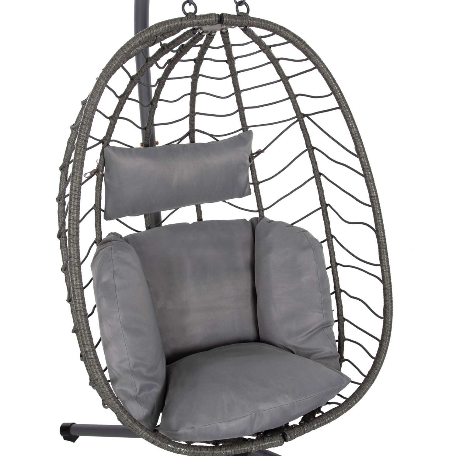 ΚΡΕΜΑΣΤΗ ΠΟΛΥΘΡΟΝΑ ΦΩΛΙΑ MILLIE ΜΕΤΑΛΛΟ-ΣΥΝΘ.RATTAN ΓΚΡΙ 90x75x190Υεκ. 7