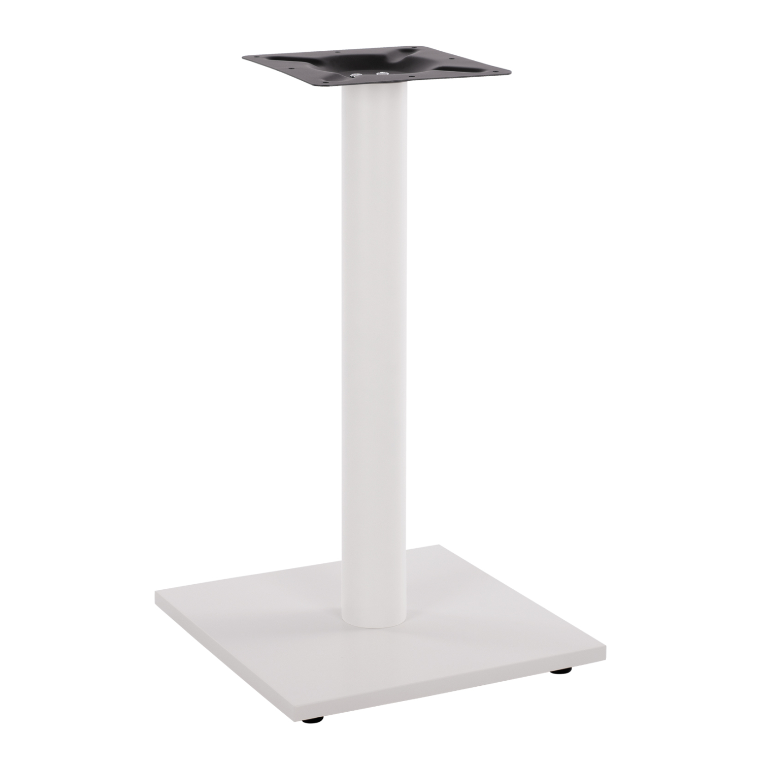 ΒΑΣΗ ΜΕΤΑΛΛΙΚΗ ΛΕΥΚΗ ΜΑΤ 40Χ40Χ72Υεκ. ΜΕ ΡΕΓΟΥΛΑΤΟΡΟΥΣ 1