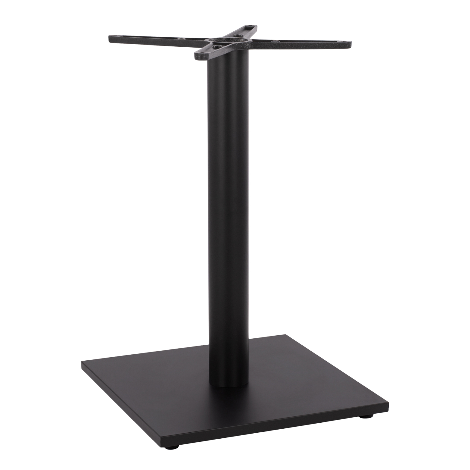 ΒΑΣΗ ΜΕΤΑΛΛΙΚΗ ΜΑΥΡΗ ΜΑΤ 45Χ45Χ72εκ. ΜΕ ΣΤΑΥΡΟ 46Χ46 ΚΑΙ ΡΕΓΟΥΛΑΤΟΡΟΥΣ 1