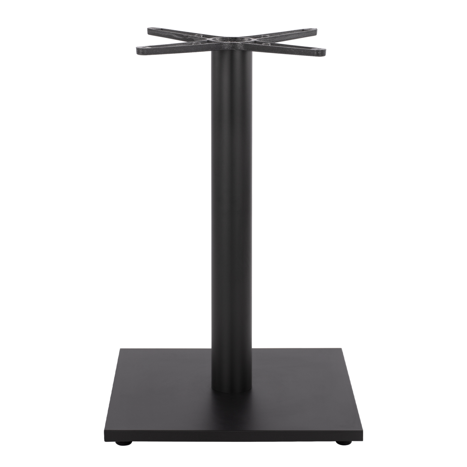 ΒΑΣΗ ΜΕΤΑΛΛΙΚΗ ΜΑΥΡΗ ΜΑΤ 45Χ45Χ72εκ. ΜΕ ΣΤΑΥΡΟ 46Χ46 ΚΑΙ ΡΕΓΟΥΛΑΤΟΡΟΥΣ 3