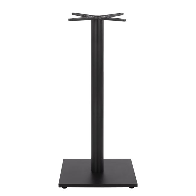 ΒΑΣΗ BAR ΜΕΤΑΛΛΙΚΗ ΜΑΥΡΗ ΜΑΤ 45Χ45Χ108εκ. ΜΕ ΡΕΓΟΥΛΑΤΟΡΟΥΣ 3