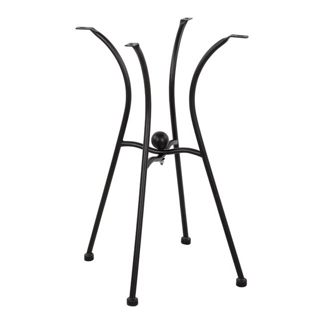 ΒΑΣΗ ΜΕΤΑΛΛΙΚΗ 4NYXH ΣΕ ΜΑΥΡΟ ΧΡΩΜΑ 50x50 cm. 1