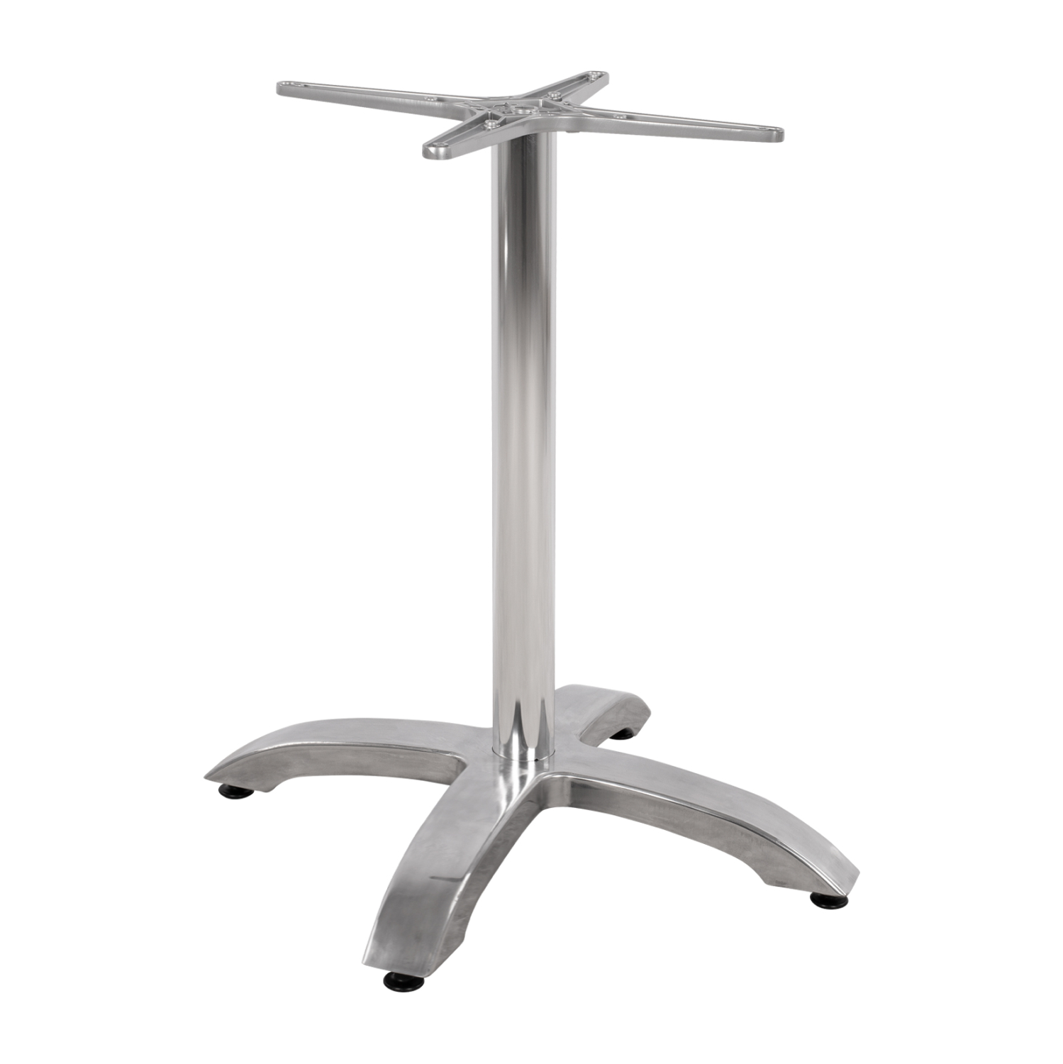 ΒΑΣΗ ΑΛΟΥΜΙΝΙΟΥ ΧΡΩΜΙΟΥ 66Χ66Χ72Υεκ. ΜΕ ΣΤΑΥΡΟ 48Χ48εκ. 1