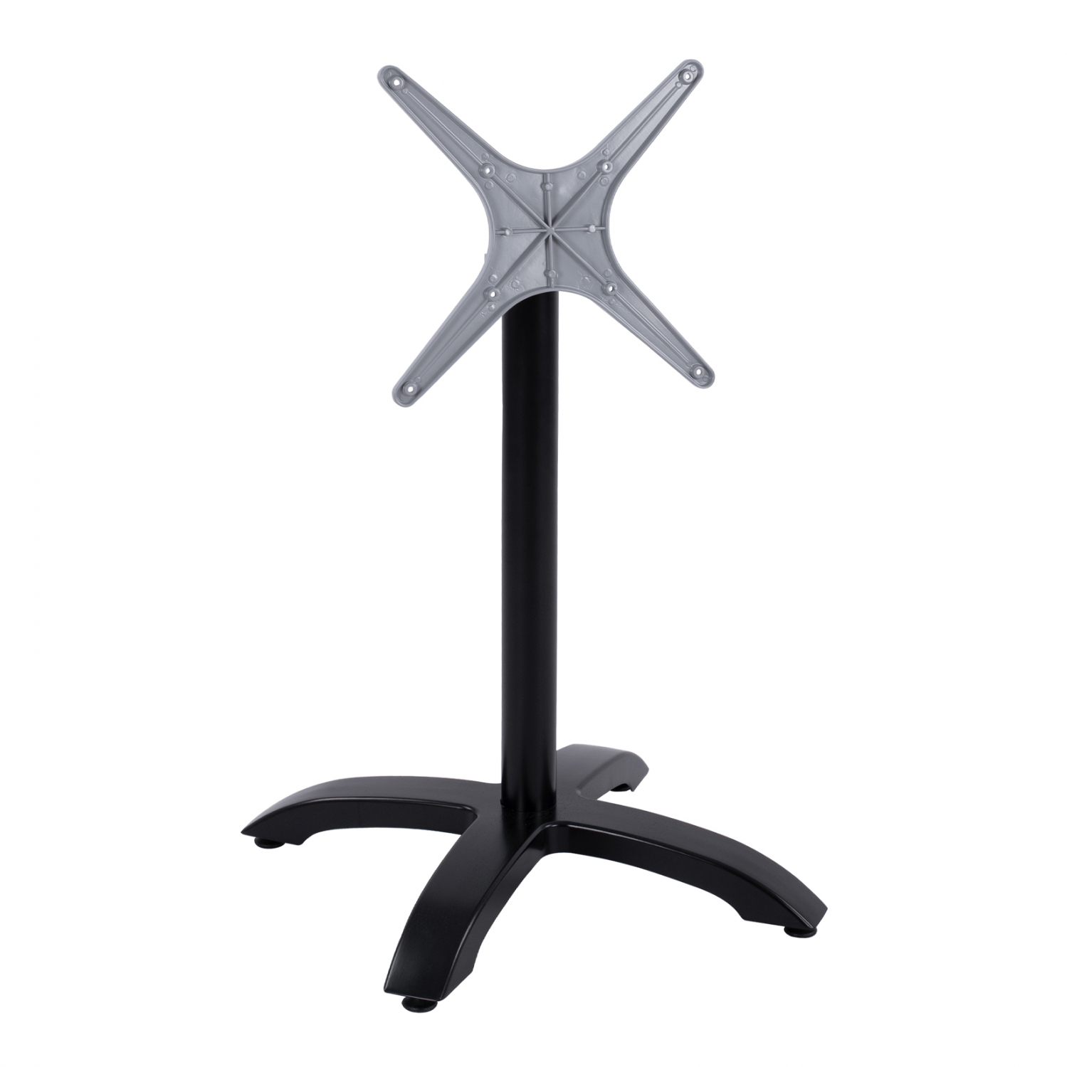 ΒΑΣΗ ΑΛΟΥΜΙΝΙΟΥ ΠΤΥΣΣΟΜΕΝΗ ΜΑΥΡΟ ΜΑΤ 66Χ66Χ72Υεκ. ΜΕ ΣΤΑΥΡΟ 48Χ48εκ. 1