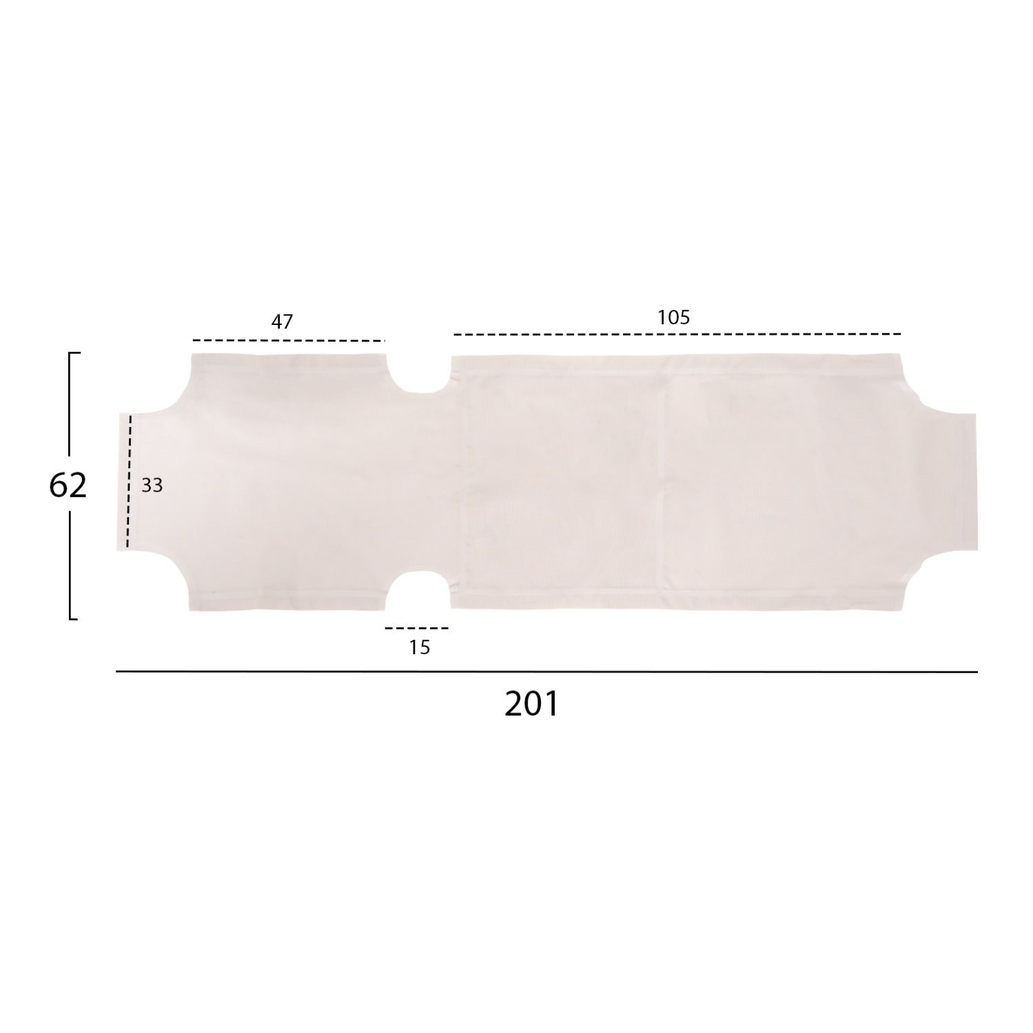 ΠΑΝΙ TEXTILENE 600gr/m2 2X1 ΑΝΤΑΛΛΑΚΤΙΚΟ ΞΑΠΛΩΣΤΡΑΣ ΛΕΥΚΟ 200x62 εκ. 2