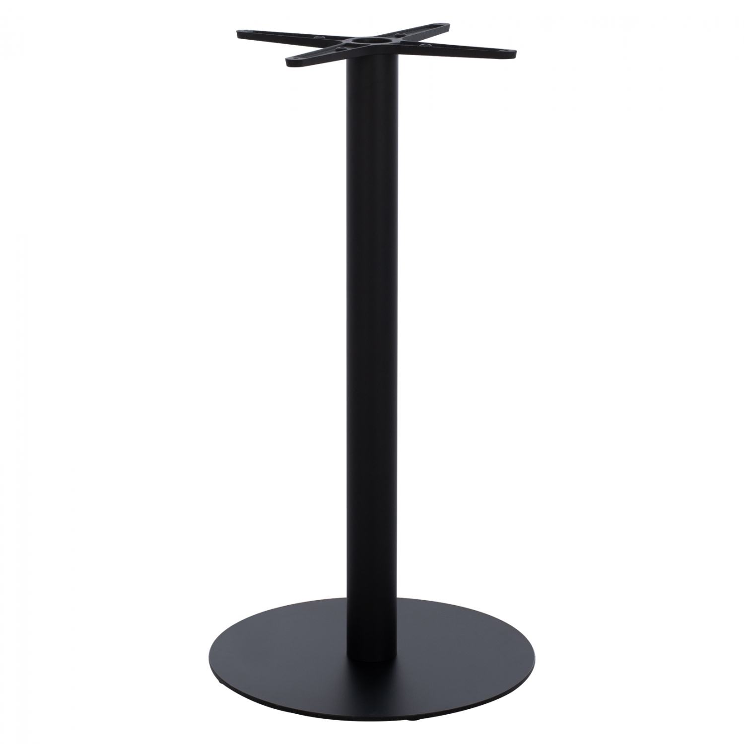 ΒΑΣΗ ΜΕΤΑΛΛΙΚΗ ΜΠΑΡ ΜΕΣΑΙΟΥ ΥΨΟΥΣ ΜΑΥΡΗ ΜΑΤ ΣΤΑΥΡΟΣ 46Χ46εκ. Φ49X94Υεκ. 1