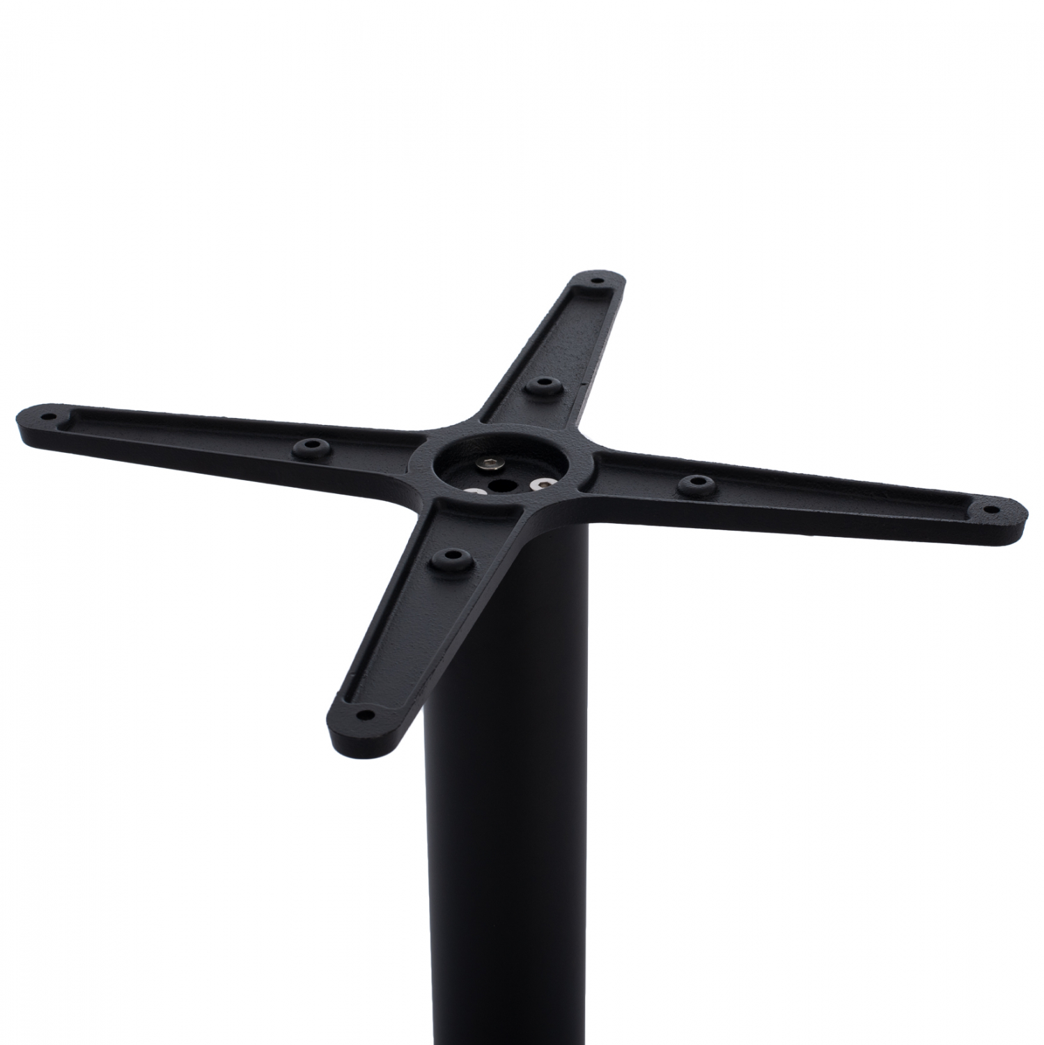 ΒΑΣΗ ΜΕΤΑΛΛΙΚΗ ΜΠΑΡ ΜΕΣΑΙΟΥ ΥΨΟΥΣ ΜΑΥΡΗ ΜΑΤ ΣΤΑΥΡΟΣ 46Χ46εκ. Φ49X94Υεκ. 3