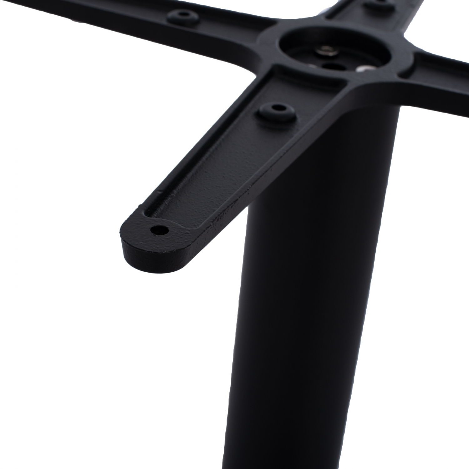 ΒΑΣΗ ΜΕΤΑΛΛΙΚΗ ΜΠΑΡ ΜΕΣΑΙΟΥ ΥΨΟΥΣ ΜΑΥΡΗ ΜΑΤ ΣΤΑΥΡΟΣ 46Χ46εκ. Φ49X94Υεκ. 5