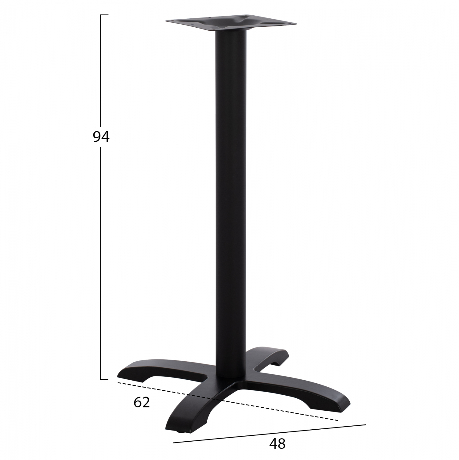 ΒΑΣΗ ΜΠΑΡ ΜΑΝΤΕΜΙ ΜΕΣΣΑΙΟΥ ΥΨΟΥΣ ΜΑΥΡΗ ΜΑΤ 62Χ62X94Υεκ. 2