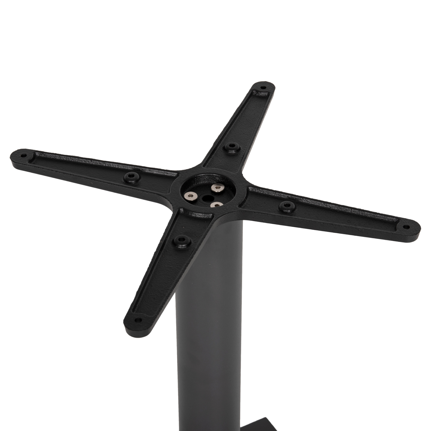 ΒΑΣΗ ΤΡΑΠΕΖΙΟΥ ΜΕΤΑΛΛΙΚΗ ΓΚΡΙ ΜΑΤ 46Χ46Χ72Yεκ. ΜΕ ΣΤΑΥΡΟ 46Χ46 ΚΑΙ ΡΕΓΟΥΛΑΤΟΡΟΥΣ 4