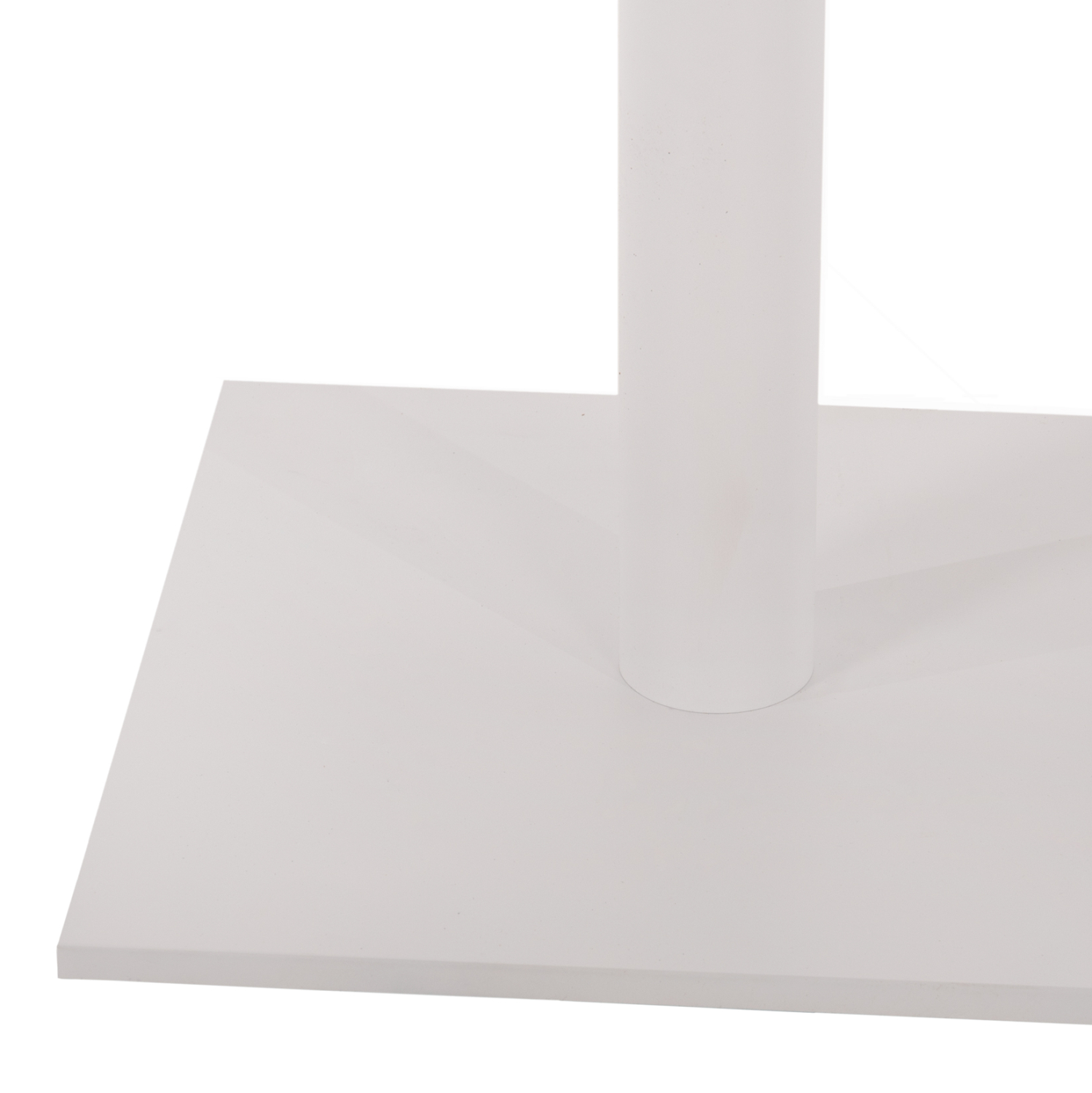 ΒΑΣΗ ΜΕΤΑΛΛΙΚΗ ΜΠΑΡ ΜΕΣΑΙΟΥ ΥΨΟΥΣ ΛΕΥΚΟ ΜΑΤ ΣΤΑΥΡΟΣ 46Χ46εκ 45Χ45Χ94Υεκ. 5