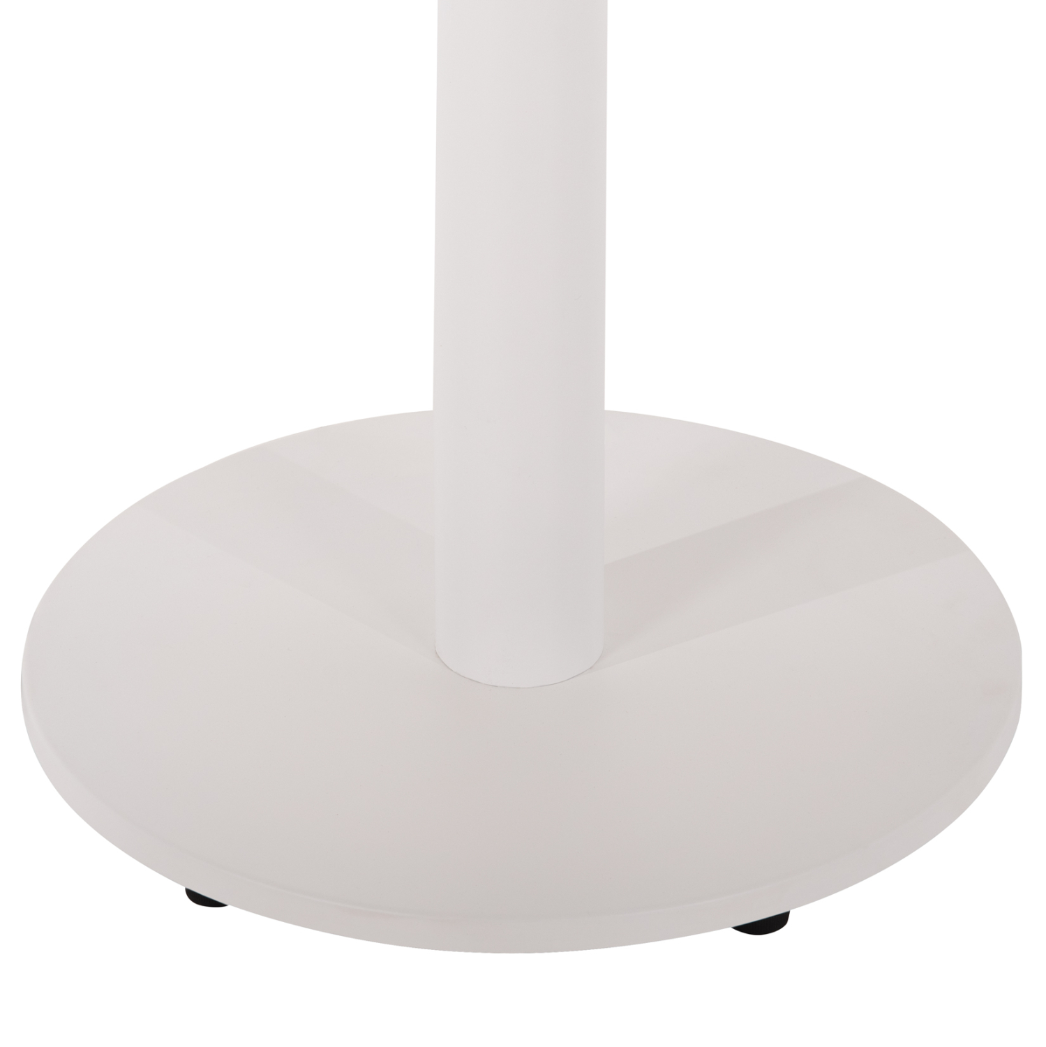 ΒΑΣΗ ΤΡΑΠΕΖΙΟΥ ΑΛΟΥΜΙΝΙΟΥ ΣΤΡΟΓΓΥΛΗ ΛΕΥΚΟ ΜΑΤ ΣΤΑΥΡΟΣ 48Χ48εκ Φ45Χ72Υεκ. 6