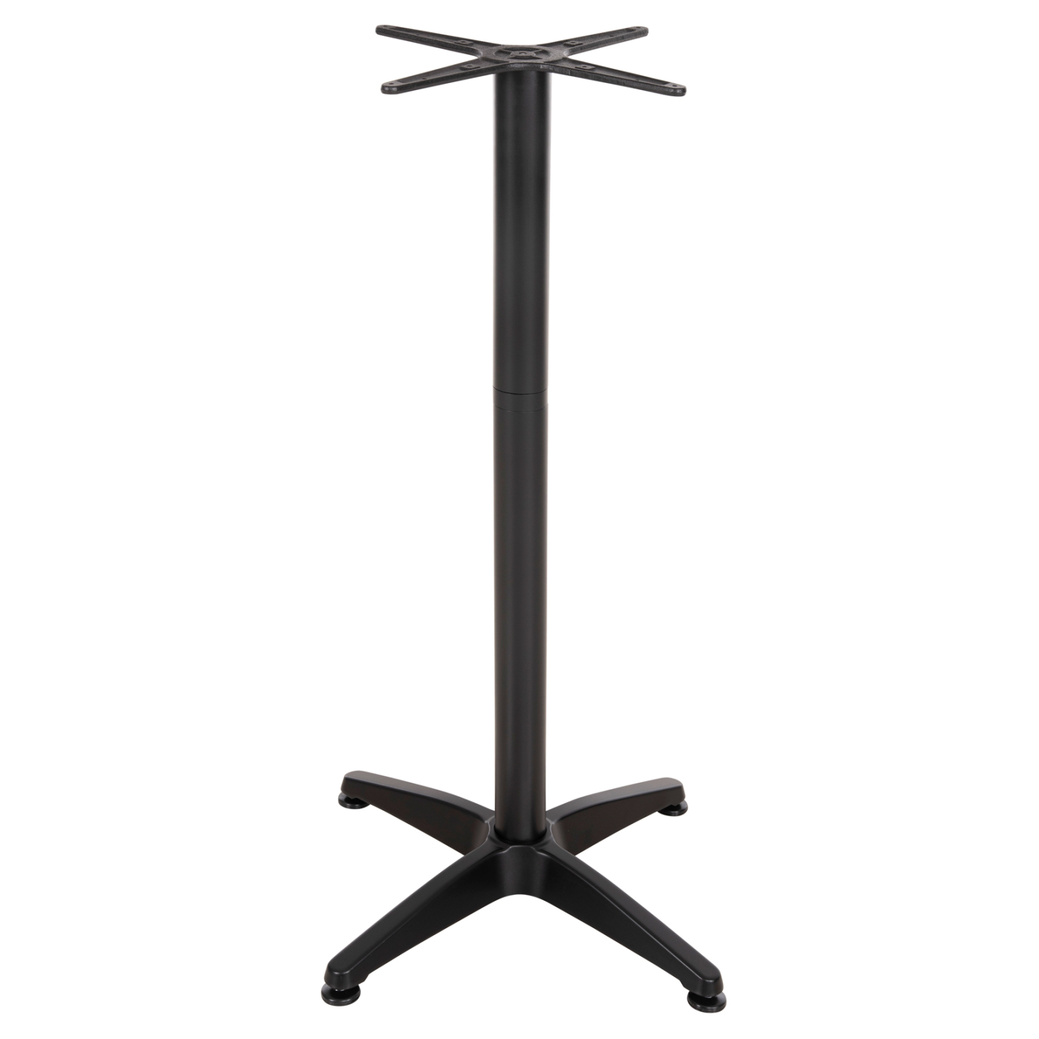 ΒΑΣΗ ΜΠΑΡ ΑΛΟΥΜΙΝΙΟΥ 4ΝΥΧΗ 66X66X109Υεκ. ΜΕ ΣΤΑΥΡΟ 44x44εκ. ΜΑΥΡΗ 3