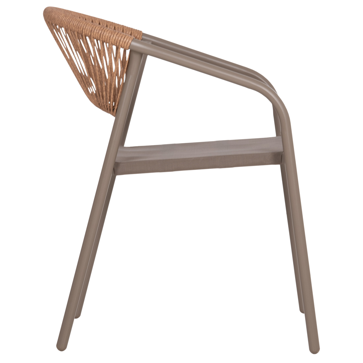 ΠΟΛΥΘΡΟΝΑ HOMAN ΣΑΜΠΑΝΙ ΜΕΤΑΛΛΟ & TEXTILENE--ΜΠΕΖ P.E.RATTAN 53,5x62x75Υεκ 4