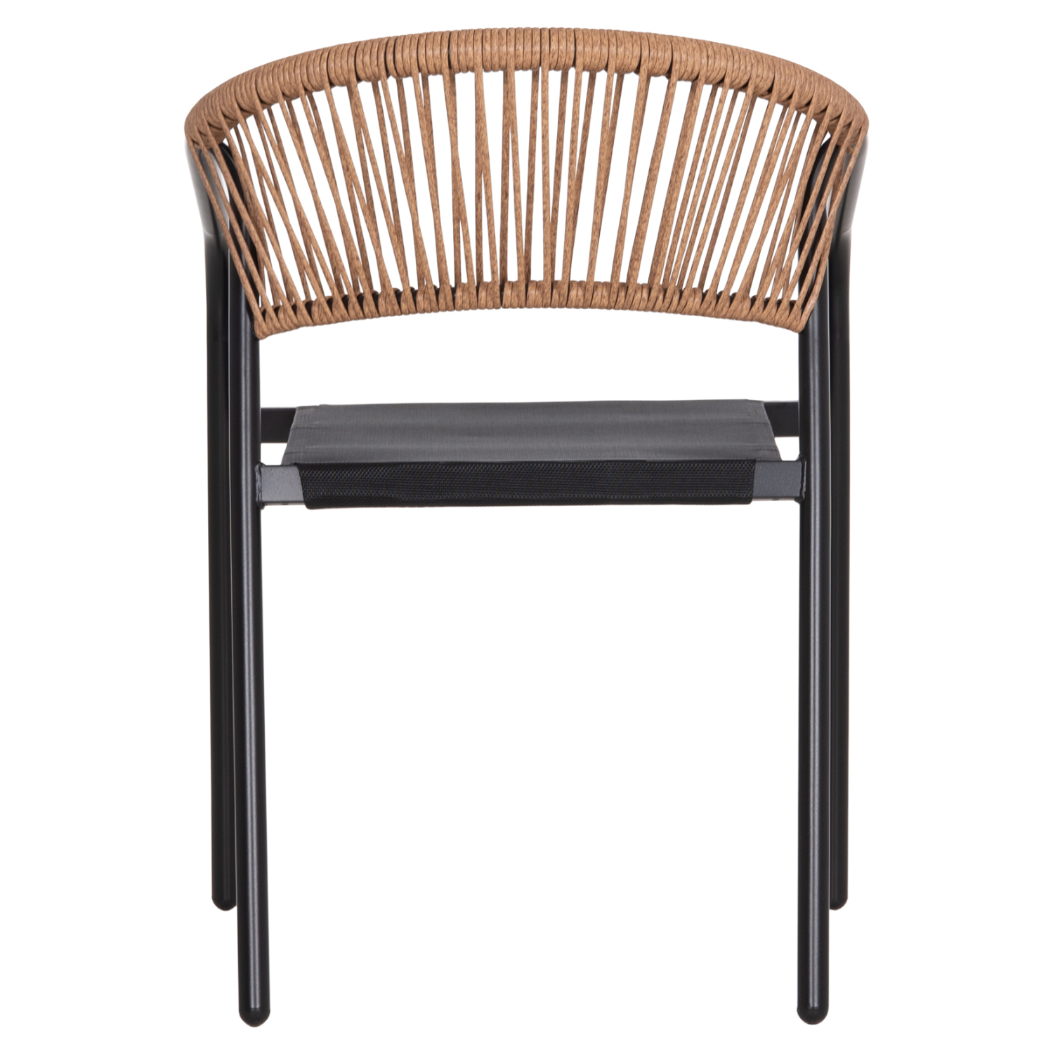 ΠΟΛΥΘΡΟΝΑ HOMAN ΜΑΥΡΟ ΜΕΤΑΛΛΟ & TEXTILENE--ΜΠΕΖ P.E.RATTAN 53,5x62x75Υεκ 6