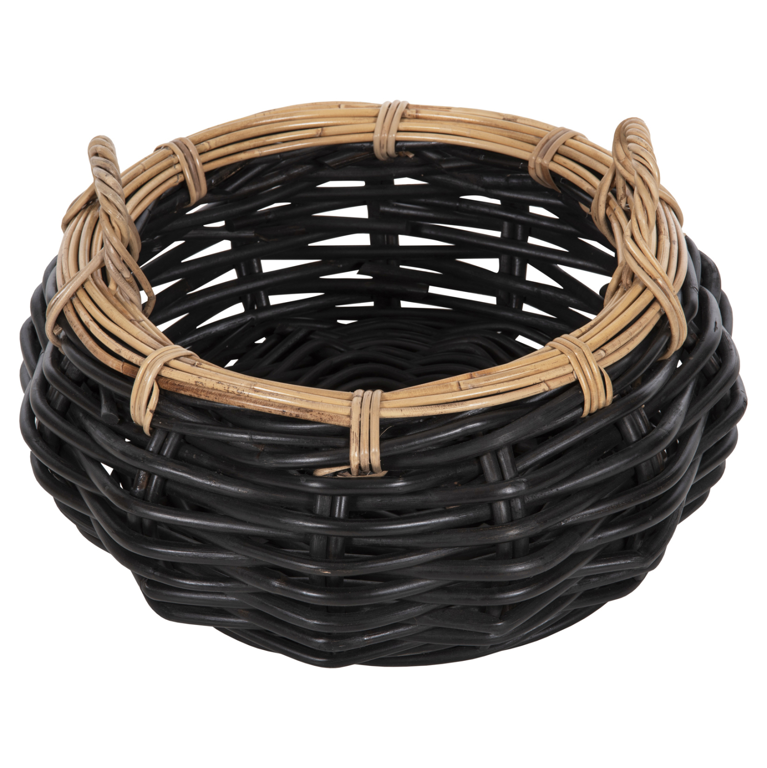 ΚΑΛΑΘΙ ΔΑΠΕΔΟΥ POTTS ΜΑΥΡO&ΦΥΣΙΚΟ ΧΡΩΜΑ- CL RATTAN Φ62x36Yεκ. 5