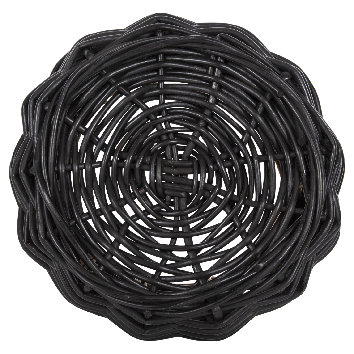 ΚΑΛΑΘΙ ΔΑΠΕΔΟΥ POTTS ΜΑΥΡO&ΦΥΣΙΚΟ ΧΡΩΜΑ- CL RATTAN Φ62x36Yεκ. 7