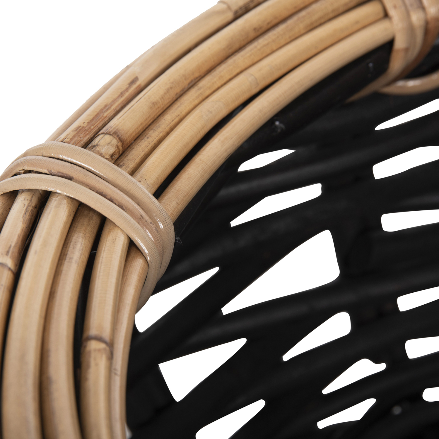 ΚΑΛΑΘΙ ΔΑΠΕΔΟΥ POTTS ΜΑΥΡO&ΦΥΣΙΚΟ ΧΡΩΜΑ- CL RATTAN Φ62x36Yεκ. 9