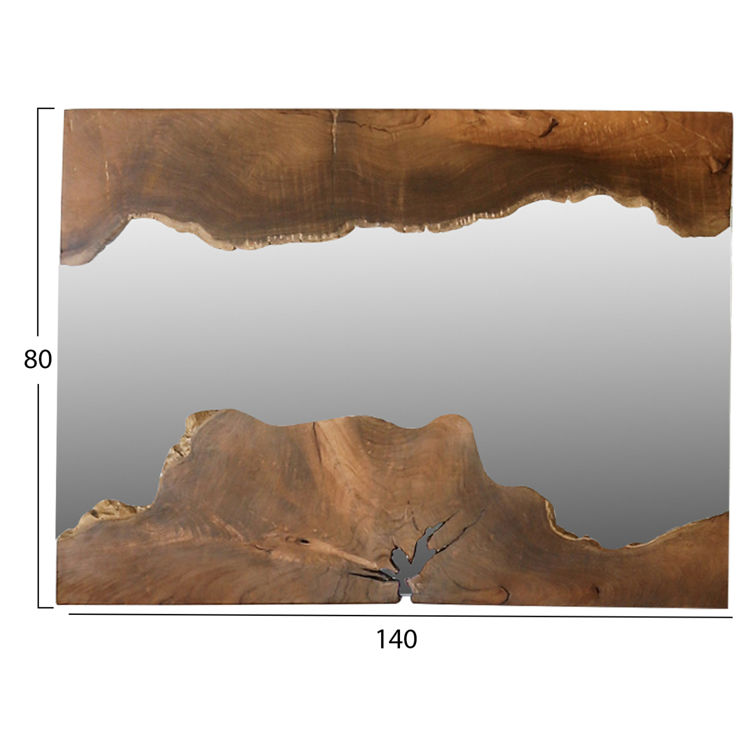 ΚΑΘΡΕΠΤΗΣ ΑΠΟ ΜΑΣΙΦ ΞΥΛΟ ΤEAK ΦΥΣΙΚΟ 140X80YΕΚ. 2