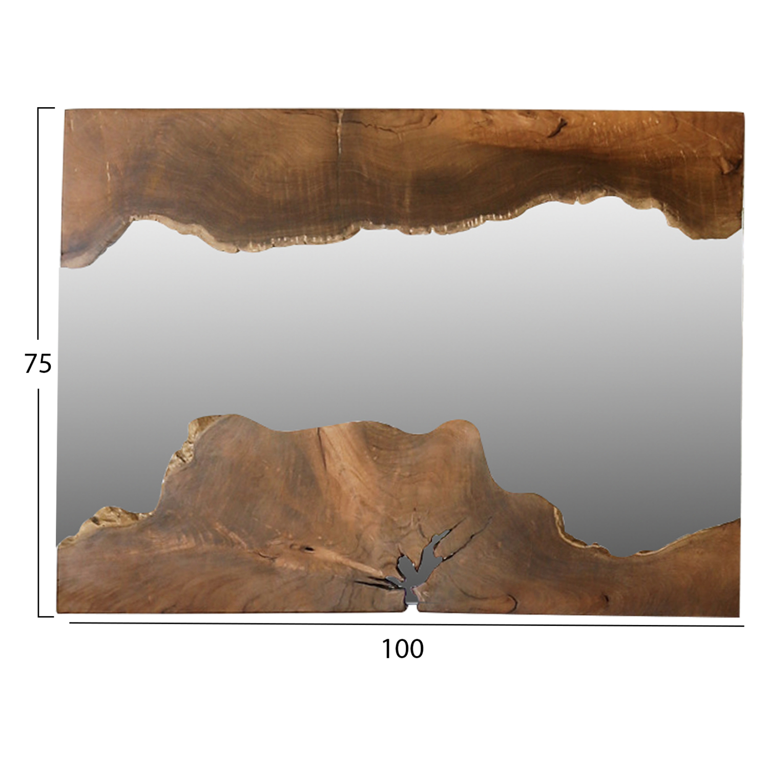 ΚΑΘΡΕΠΤΗΣ ΑΠΟ ΜΑΣΙΦ ΞΥΛΟ ΤEAK ΦΥΣΙΚΟ 100X75YΕΚ. 2