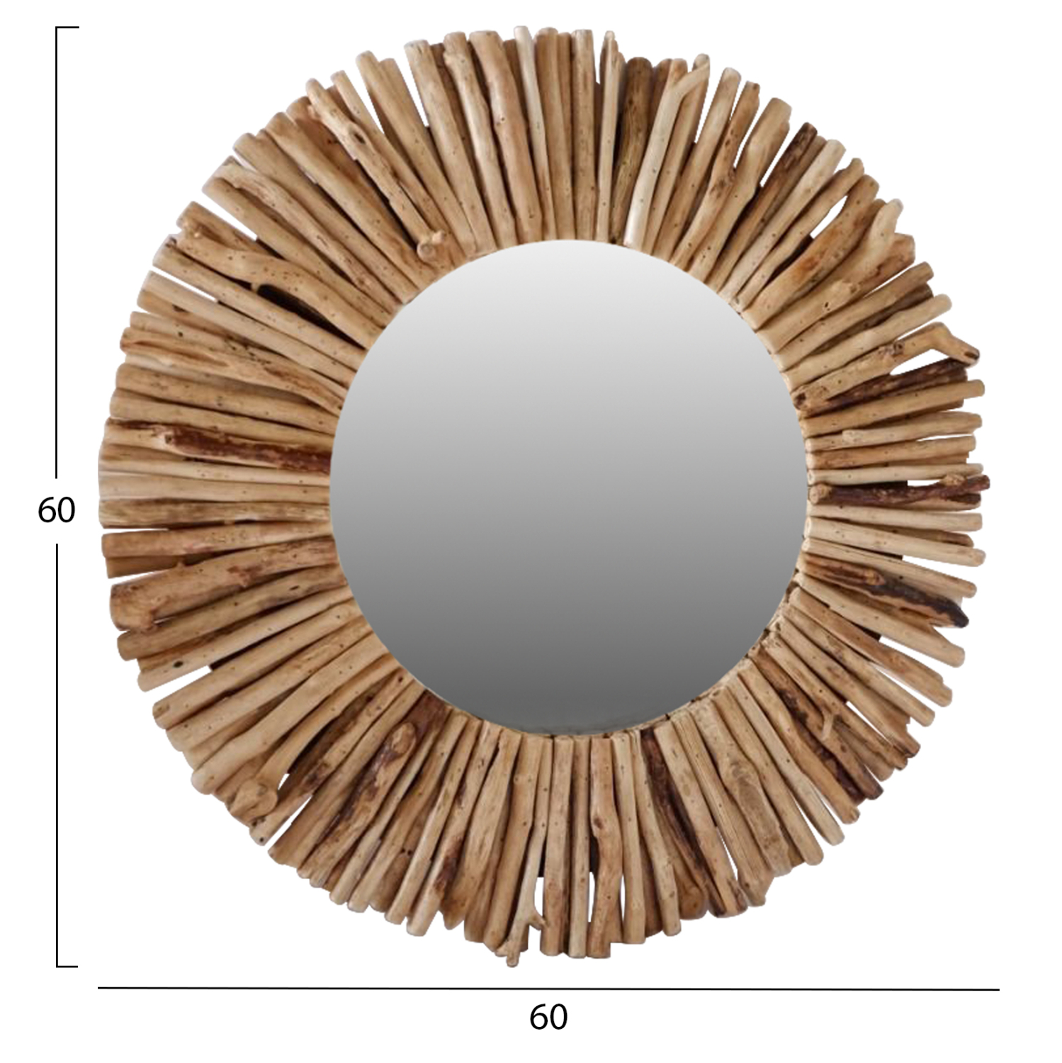 ΚΑΘΡΕΠΤΗΣ ΑΠΟ DRIFTWOOD ΦΥΣΙΚΟ 60X5X60YΕΚ. 2
