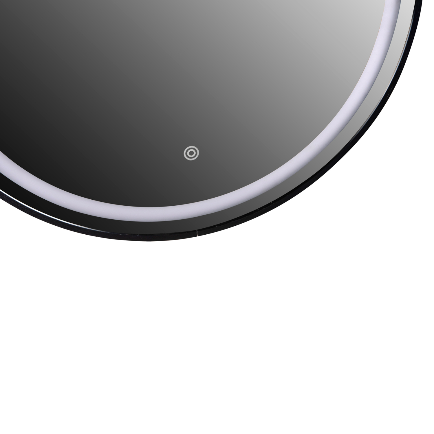 ΚΑΘΡΕΠΤΗΣ ΤΟΙΧΟΥ ΣΤΡΟΓΓΥΛΟΣ ΑΛΟΥΜΙΝΙΟ ΣΕ ΜΑΥΡΟ-ΦΩΤΙΣΜΟΣ LED Φ60x3εκ. 5