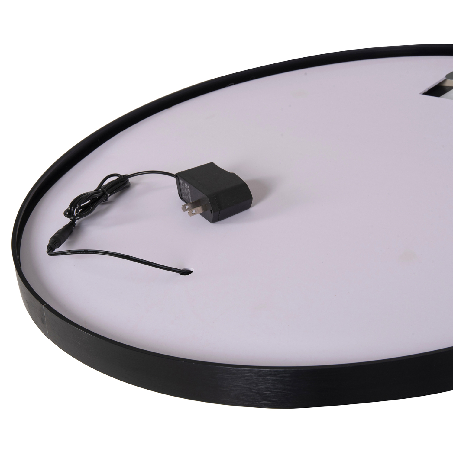 ΚΑΘΡΕΠΤΗΣ ΤΟΙΧΟΥ ΣΤΡΟΓΓΥΛΟΣ ΑΛΟΥΜΙΝΙΟ ΣΕ ΜΑΥΡΟ-ΦΩΤΙΣΜΟΣ LED Φ60x3εκ. 7