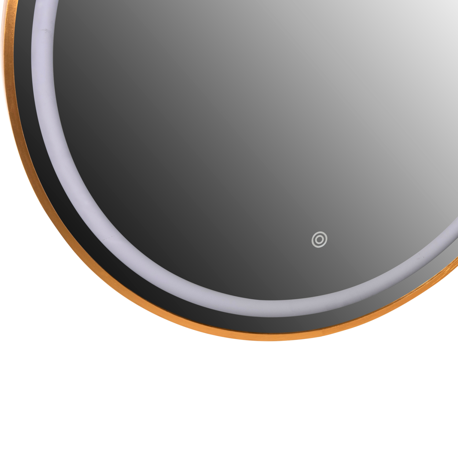 ΚΑΘΡΕΠΤΗΣ ΤΟΙΧΟΥ ΣΤΡΟΓΓΥΛΟΣ ΑΛΟΥΜΙΝΙΟ ΣΕ ΧΡΥΣΟ-ΦΩΤΙΣΜΟΣ LED Φ60x3εκ. 5