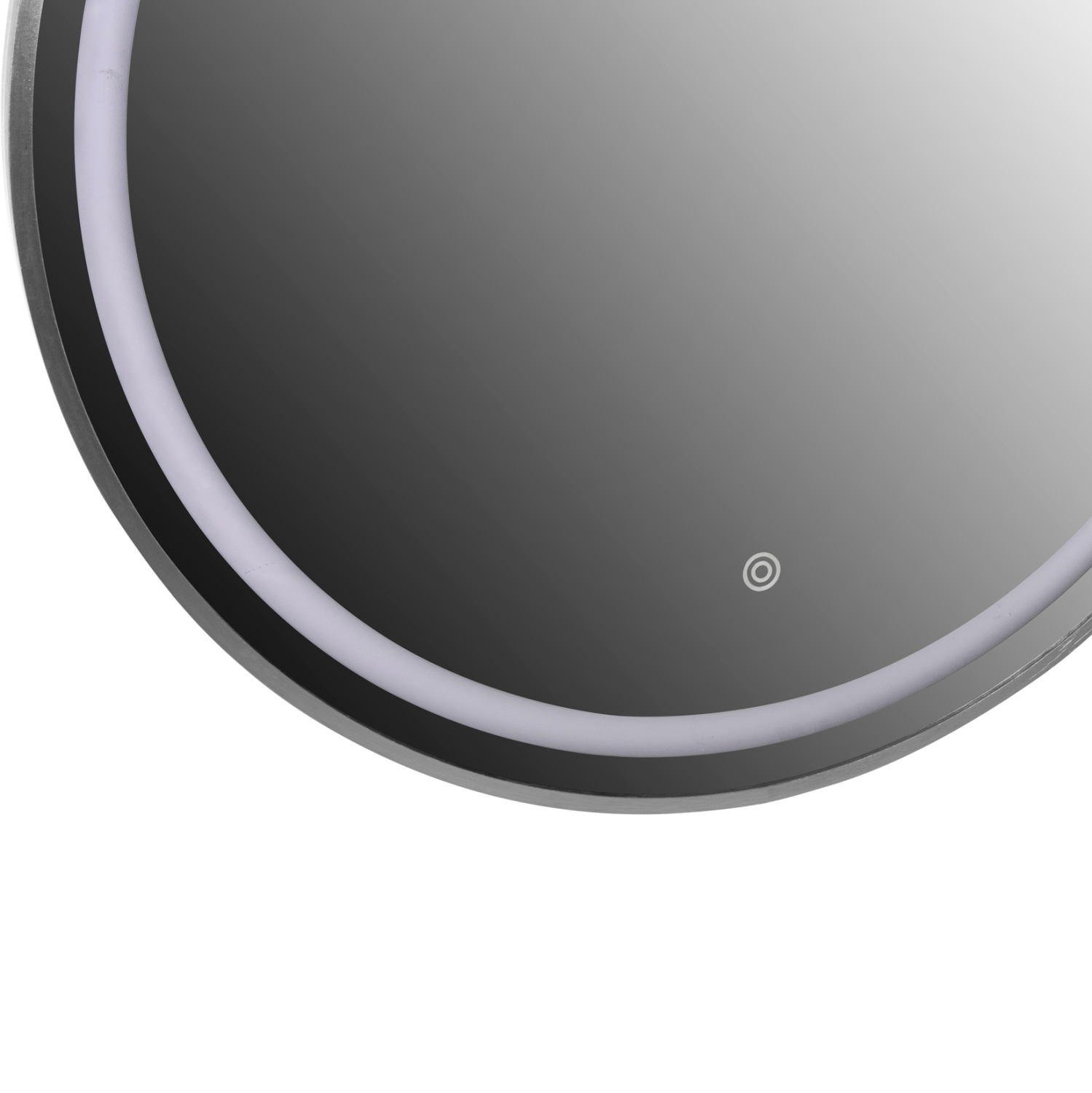 ΚΑΘΡΕΠΤΗΣ ΤΟΙΧΟΥ ΣΤΡΟΓΓΥΛΟΣ ΑΛΟΥΜΙΝΙΟ ΣΕ ΓΚΡΙ-ΦΩΤΙΣΜΟΣ LED Φ60x3εκ. 5