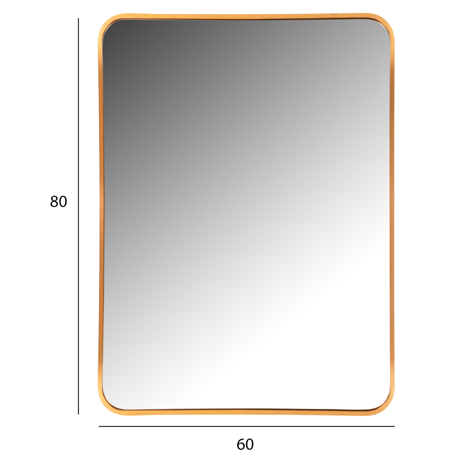 ΚΑΘΡΕΠΤΗΣ ΤΟΙΧΟΥ ΣΚΕΛΕΤΟΣ ΑΛΟΥΜΙΝΙΟΥ ΧΡΥΣΟΣ 60x3x80Υεκ. 2