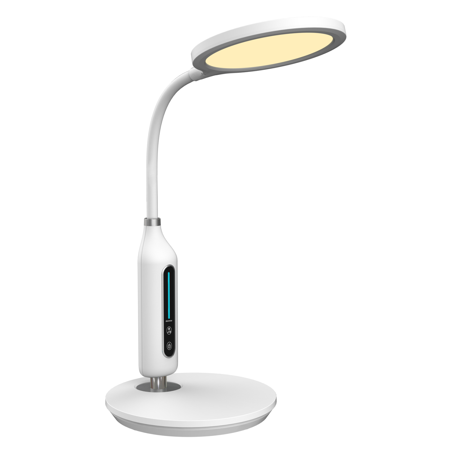 ΦΩΤΙΣΤΙΚΟ ΓΡΑΦΕΙΟΥ LED BLAIN ΛΕΥΚΟ ABS & ΣΙΛΙΚΟΝΗ Φ18,5x40,7Yεκ. 1