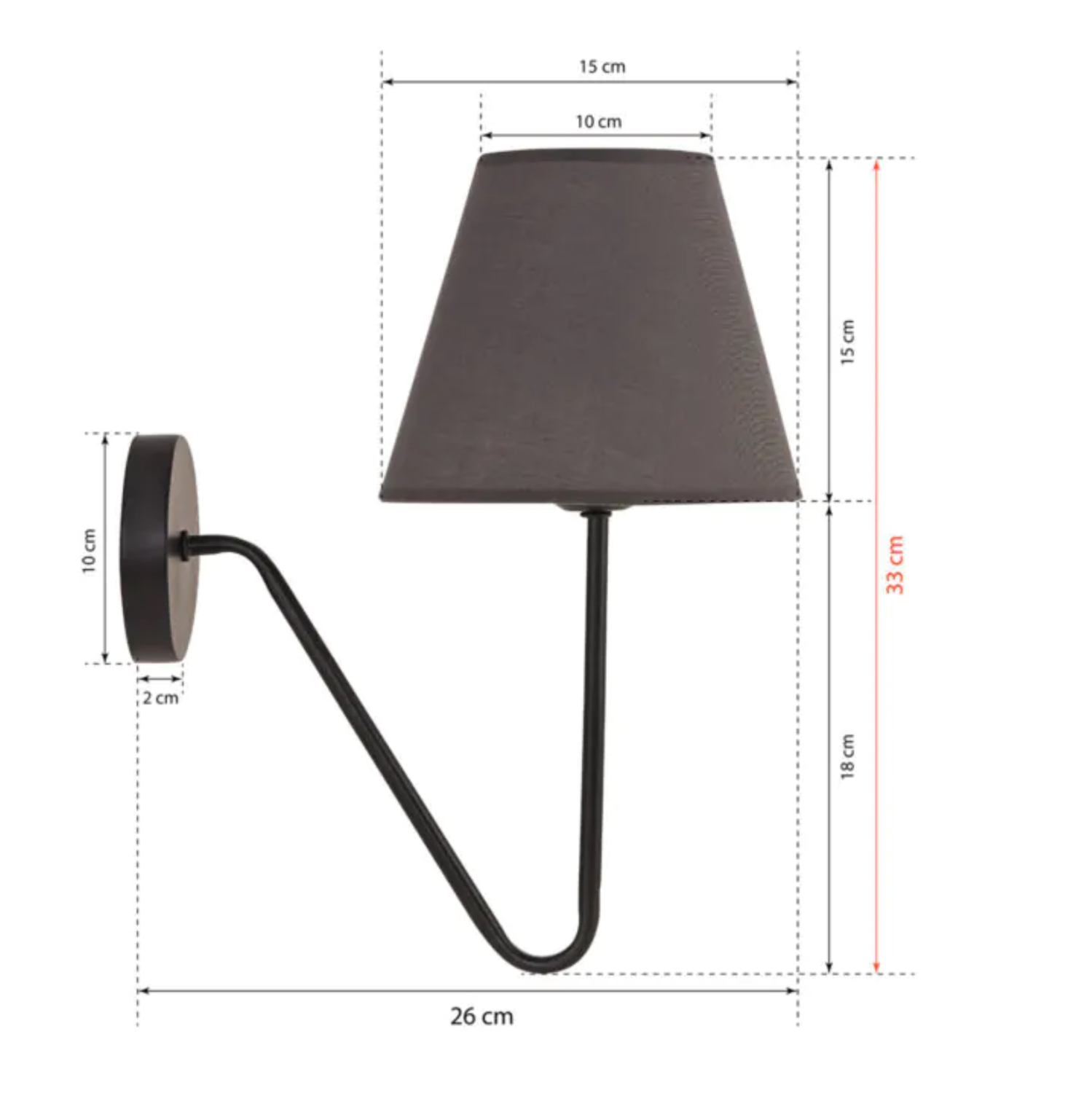 ΑΠΛΙΚΑ ΤΟΙΧΟΥ ΜΑΥΡΟ 26x15x33 εκ. 2