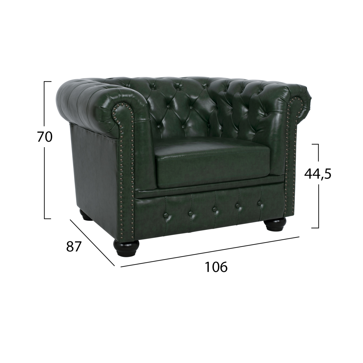 ΣΕΤ ΣΑΛΟΝΙ 3ΤΜΧ MOBAR PU ΔΕΡΜΑ Τ.CHESTERFIELD ΚΥΠΑΡΙΣΣΙ 4