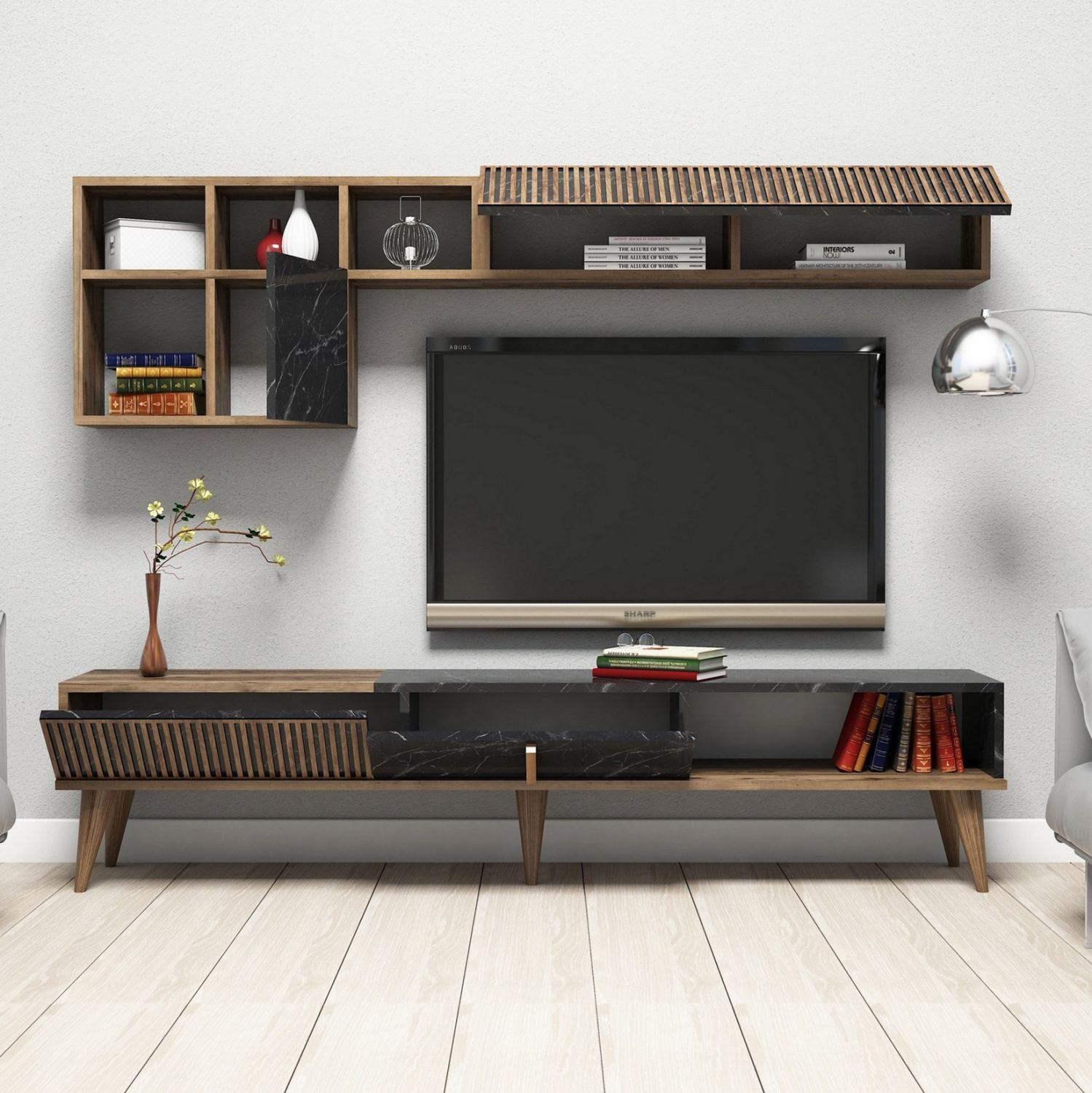 ΣΥΝΘΕΣΗ ΣΑΛΟΝΙΟΥ 2ΤΜΧ ΚΑΡΥΔΙ-ΜΑΥΡΟ ΜΑΡΜΑΡΟ 5