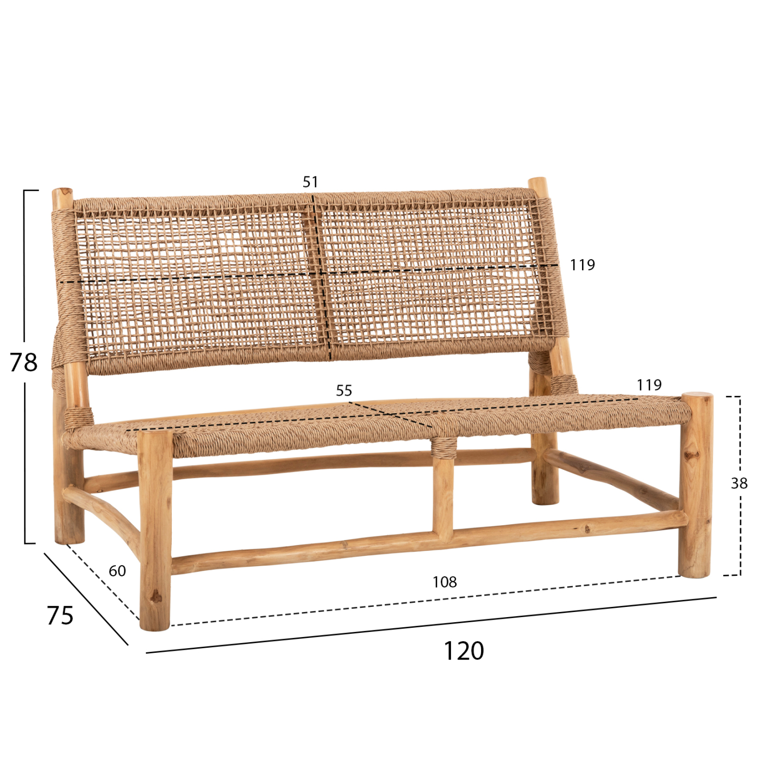ΣΑΛΟΝΙ ΕΞΩΤ. ΧΩΡΟΥ 4ΤΜΧ LONDER ΜΑΣΙΦ TEAK-ΣΥΝΘ.RATTAN-ΦΥΣΙΚΟ 3