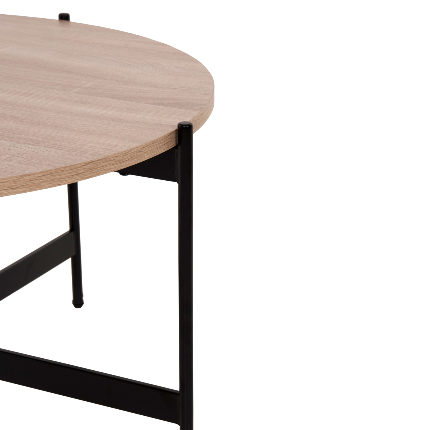 ΣΕΤ 2ΤΜΧ ΤΡΑΠΕΖΙΑ ΣΑΛΟΝΙΟΥ RONDA MDF ΣΟΝΑΜΑ Φ80εκ & Φ50εκ 4