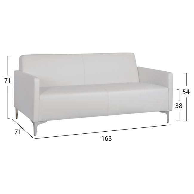 ΣΕΤ 2 ΤΜΧ ΚΑΝΑΠΕΣ 3ΘΕΣΙΟΣ ΚΑΙ 2ΘΕΣΙΟΣ NELLIE HM11274.02 ΛΕΥΚΟ ΧΡΩΜΑ 2