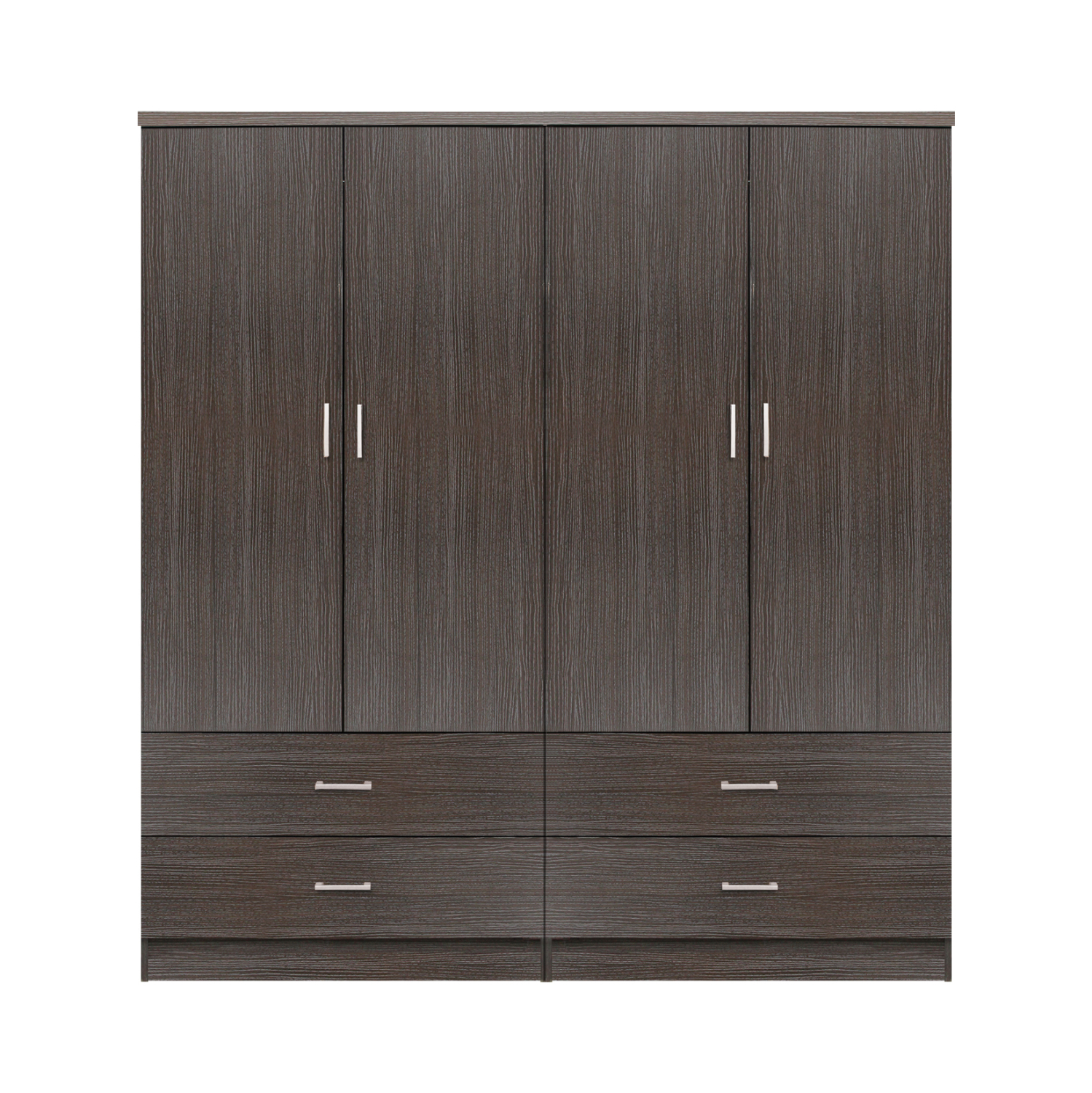 ΣΕΤ 2 ΤΜΧ ΝΤΟΥΛΑΠΑ 4ΦΥΛΛΗ ΜΕ 4 ΣΥΡΤΑΡΙΑ ZEBRANO 160X42X181 HM11349.01 1