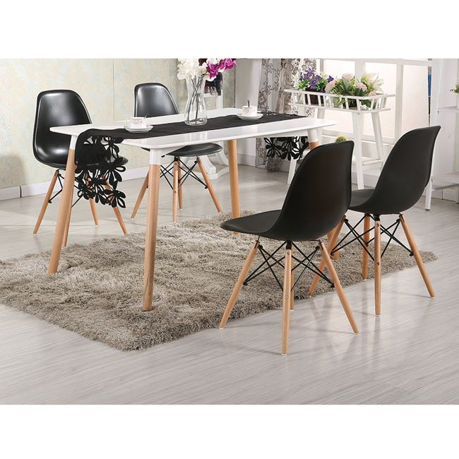ΣΕΤ ΤΡΑΠΕΖΑΡΙΑΣ 5ΤΜΧ ΜΕ ΤΡΑΠΕΖΙ MINIMAL & ΚΑΡΕΚΛΑ TWIST HM10192 120x80x73 cm 2