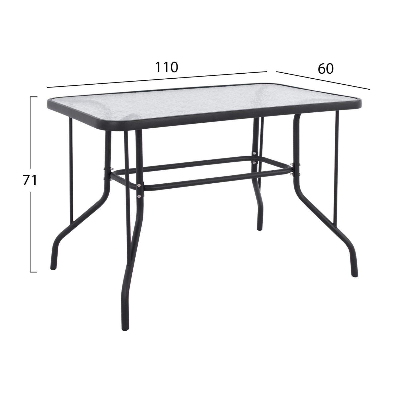 ΣΕΤ ΤΡΑΠΕΖΑΡΙΑΣ 5ΤΜΧ ΜΕΤΑΛΛΙΚΗ ΜΕ 4 ΚΑΡΕΚΛΕΣ & ΤΡΑΠΕΖΙ 110x60 ΓΚΡΙ 2