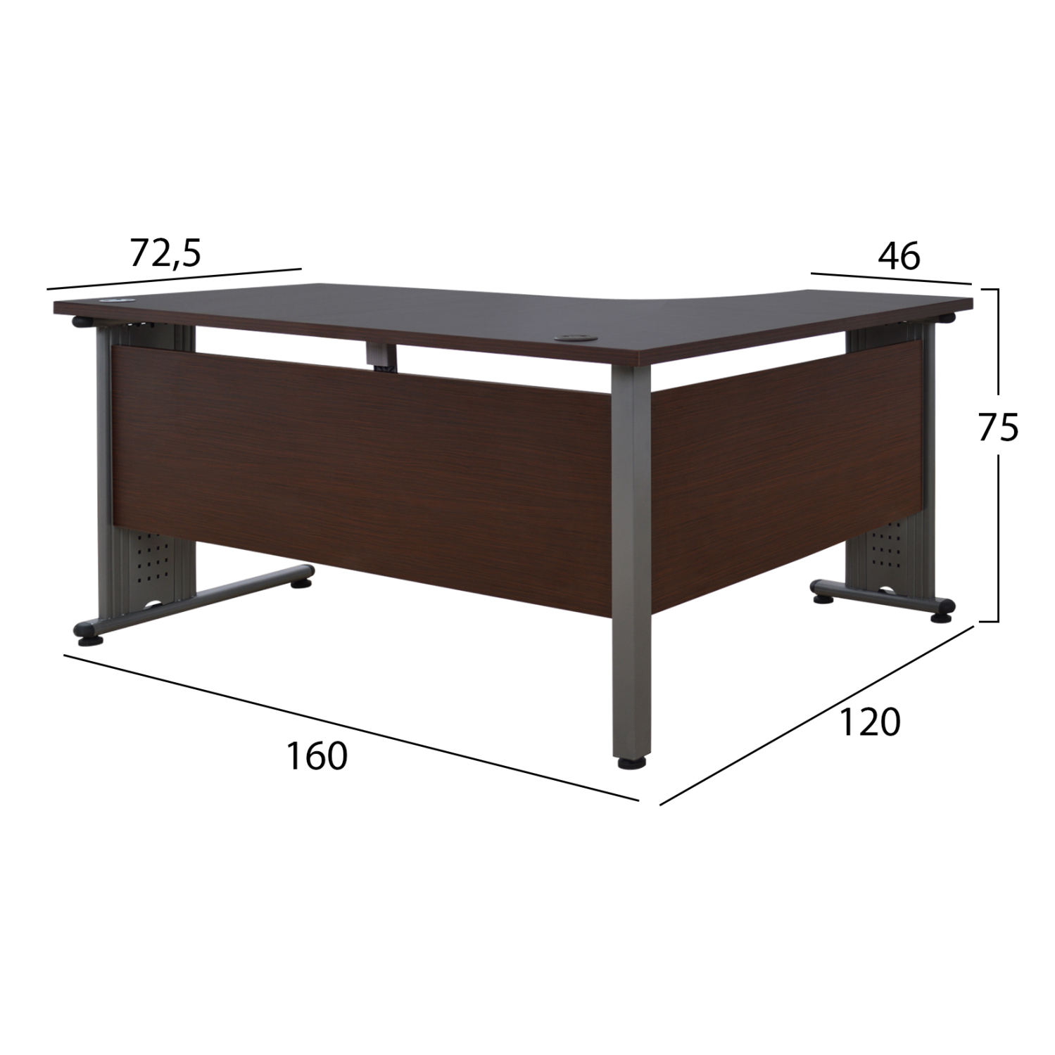 ΣΕΤ ΓΡΑΦΕΙΟΥ 3ΤΜΧ ΣΕ ΧΡΩΜΑ WENGE HM10203.02L 2