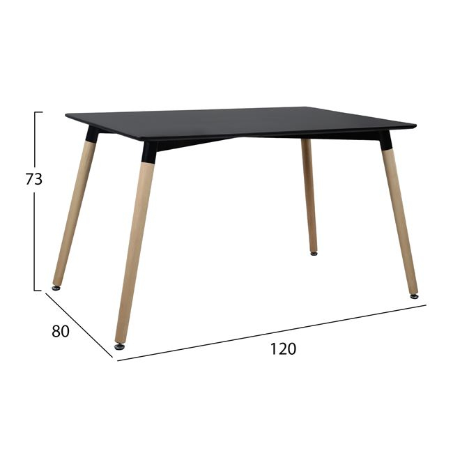 ΣΕΤ ΤΡΑΠΕΖΑΡΙΑΣ 5ΤΜΧ ΜΕ ΤΡΑΠΕΖΙ ΚΑΙ 4 ΚΑΡΕΚΛΕΣ HM10225 120x80x73 cm 2