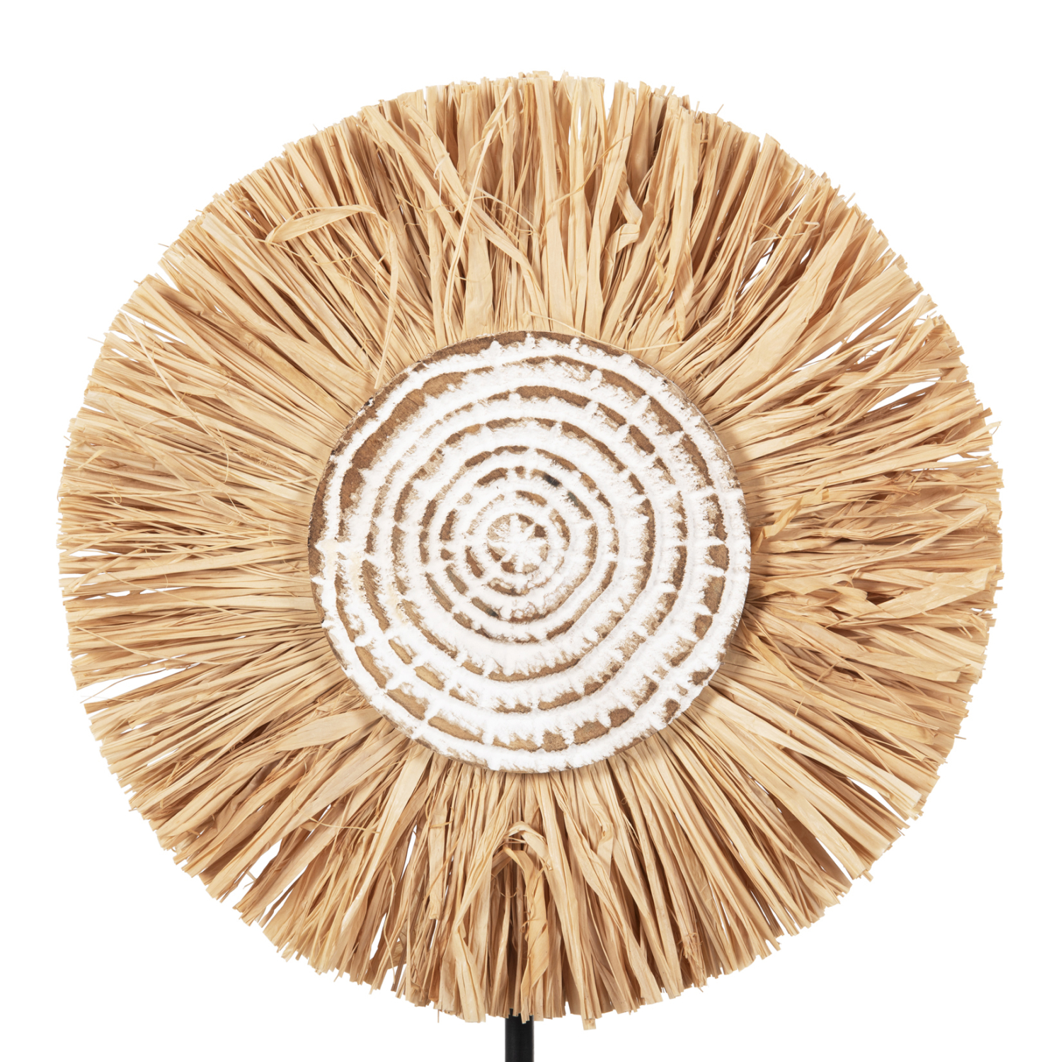 ΕΠΙΤΡΑΠΕΖΙΟ ΔΙΑΚΟΣΜΗΤΙΚΟ HM4224 ΙΝΕΣ RAFFIA ΣΕ ΦΥΣΙΚΟ-ΜΑΥΡΗ ΞΥΛΙΝΗ ΒΑΣΗ 18x9x43Υεκ. 4
